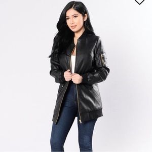 Fashion Nova faux leather jacket